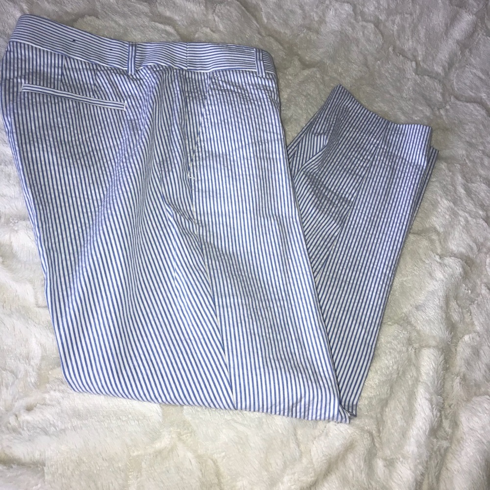J Crew Striped seersucker pants- 2